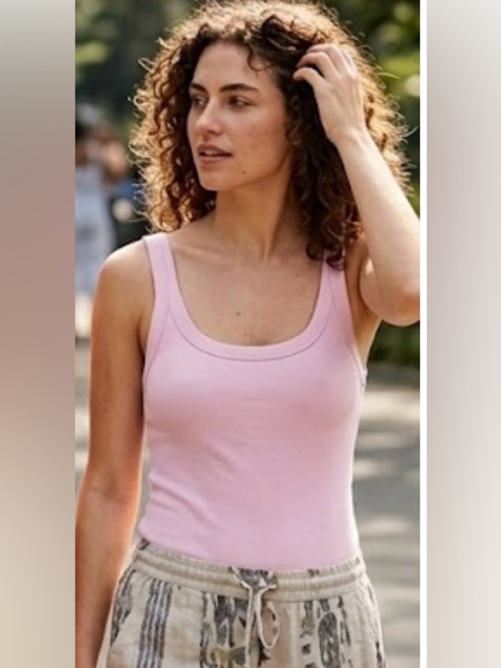NEW, ZARA Women's LARGE Sleeveless Bodysuit Tank Top Ribbed Pink Sleeveless